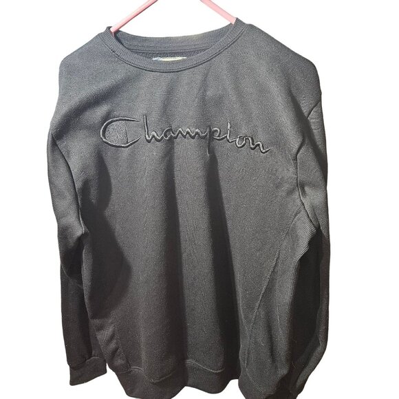 Champion Black Crewneck Sweatshirt XX-Large - Picture 1 of 4